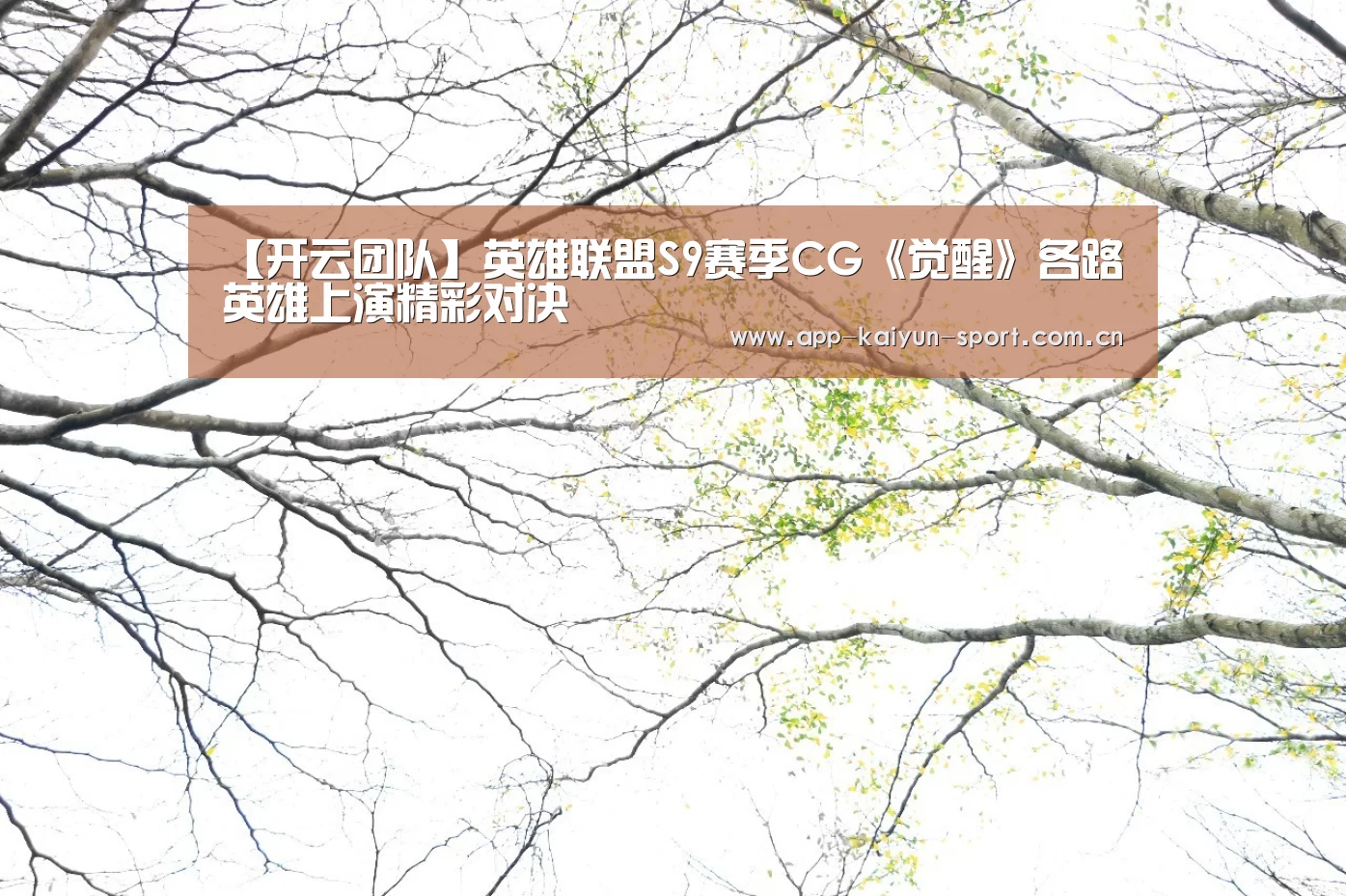 【开云团队】英雄联盟S9赛季CG《觉醒》各路英雄上演精彩对决(图1) 开云体育